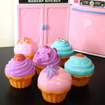 6 Pcs Pretend Play Food Dessert Set, Mini Toy Cupcakes For Kids, Petite Pastries Toys