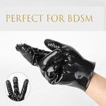 Silicone Finger Anal Gloves - G-Spot Stimulation Anal Butt Plug For Couples Erotic Play, Soft Dilator, Perfect Forbeginners(Black)