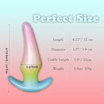 Silicone Anal Plug, 4.72 Inch 1 Pcs Butt Plugs Training With Flared Base, Prostate Sex Toys For Couples