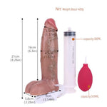 8.26inch Long Realistic Silicone Squirting Dildo, Small Glans Prostate Massager,Women Masturbate Anal Pleasure Anal Play,Adult Strong Suction Cup Men Stimulator Toy