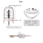 Long Size Men'S Metal Chastity Device Ergonomic Design Hinged Ring Cock Cage Penis Lock Adult Game Sex Toys K1650 50Mm