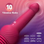 Large Thrusting Dildo Vibrator 9.45" Pink Vibrating Dildos With Innovative 3 Bouncing & 10 Vibrating Modes For G Spot Anal, Adult Toys Penis Dildo Machine Sex Toys For Women Men Couples?Pink?