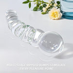 Glass Dildo Anal Beads, Double Head Crystal G-Spot Stimulation Pleasure Stick Penis Harem Plug Sex Toys, Prostate Massager, Harem Trainer Beginner Massager Penis Harem Toys For Couples