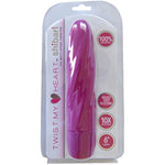 Twist My Heart 6 Inch Spiral Bullet Vibrator For Women, Adult Sex Toy Multispeed Waterproof Twisted Silcone Textured For Her Pleasure, Pink