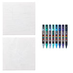 Paint by Number Canvas Kit with 8 PC-5M Paint Markers by Harbor Hues