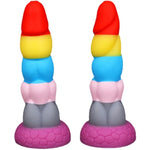 Silicone Dildo Toy Anal Plug Colorful Screw Thread Butt Plug Training Kit Massager Adult Sex Toys Anal Games Anal Trainer For Couple