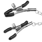 Nipple Clamps Bdsm Adjustable Metal Clips With Buckle Chain Breast Stimulation Bondage Restraints Fetish Adult Sex Toys For Women Men And Couples