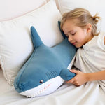 23.6 Inch Xxl Giant Shark Stuffed Animals,Chubbier Shark Pillow Soft Shark Plush Shark Body Pillow Stuffed Shark Décor, Perfect Chrismas Stress Relief Gift For Kids Women(2Pack)