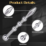 Metal Sperm Lock Urethral Plug Penis Plugs Urethra Dilatation Stainless Steel Horse Eye Rod Male Masturbate Sex Toys Set Of Three