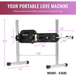 Thrusting Dildo Sex Machine With Remote Control, Automatic Dildo Thrusting Machine Gun For Vaginal Anal Sex Massage, Adult Toy For Men Women Couples, Electric Dildo Machine W 8" Attachment