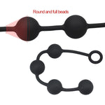 Sex Training Toy Pull Bead Silicone Anal Plug Sexy Gay Anal Plug Trainer M