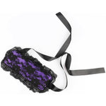 Lace Handcuffs Blindfold Set For Adult Play, Hand Cuffs And Eye Mask With Comfortable And Soft Fabric, Restraints Set For Couples, Sm Sex Toys Flirt For Women Men Extreme Love (Purple)