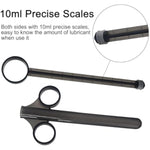 Lube Applicator Syringes With 10Ml Precise Scales, Anal Lube Shooter With Storage Bag, 6.5" Lubricant Launcher With Smooth Rounded Tip For Men, Women, Reusable & Durable, Easy To Use And Clean, 2 Pack