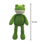 Soft & Cute Green Frog Plush Stuffed Animal - 15.7" Long-Leg Fluffy Frog Plushie Toy, Stuffed Frog Doll Gift For Kids And Adults