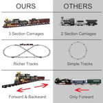 Train Set For Kids - Electric Remote Control Train Track Around Christmas Tree, Steam Locomotive Engine Train Railway Kits W/Smoke, Light & Sounds, Christmas Toys Gifts For 3 4 5 6 7 8 Year Old Kids