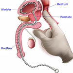 Urethral Sounds Stainless Steel Beads Catheter Dilator 19.69" Smooth Penis Insert Stimulation Urethral Sounding Toys Catheter Stretching Male Masturbation Rod(9mm)
