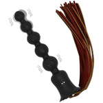 Rose Bottom Sex Toys For Anal, Adult Anal Plug With Sm Tail, G-Spot And Prostate Vibrator, Unique Fun Toy For Couple. 2 Motors Sm Anal Plug With Tail