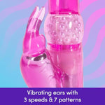 Heart Pleasure Air Clitoris Sucker & Jessica Rabbit Vibrator Pink - Female Sex Toys Bundle