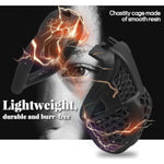 3D Printed Cock Cage With 4 Curved Snap Rings Small Honeycomb Chastity Devices For Men Sm Fetish Extreme Bondage Sex Toys For Men Trainer (Pink,Arc-Small)