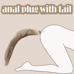 Sexy Fox Tail Cosplay Butt Plug,Anal Plug For Beginners Women Men Couple,Stainless Steel But Plug Sm Bondage Adult Sex Toys