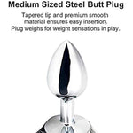 Anal Butt Plug Stainless Steel Anal Stopper Sm Anus Toy With Faux Fox Tail