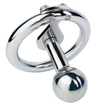 New Inverted Male Chastity Device Negative Cock Cage Lock Stainless Steel Penis Rings (Ring 50Mm, Fk-159)