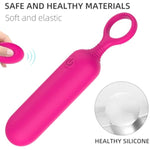 Mini Vaginal Massage Stick - Multipurpose Stimulation, Pull Ring Design, Compact And Portable, Advanced Silicone Material, 9-Frequency Vibration Mode, Female Masturbator (Red - Rct)