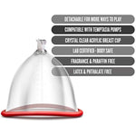 Temptasia 4.7 Inch Breast Pump Cup Replacement Upgrade - Compatible With All Temptasia Collection Nterchange System Pumps And Accessories - Breast Enlargement Cup For Women’S Pleasure
