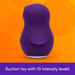 Penguin Clit Sucker, Clitoral Stimulator Womens Sex Toy, Purple