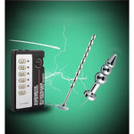 Men'S Multi-Bead Urethral Plug Sex Toy Electric Shock Anal Plug Massage Masturbation Device Electric Shock Set With 4 Stimulation Modes