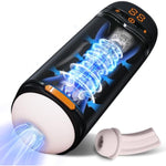 Male Masturbator Penis Pump - Male Sex Toys For Men With Upgrade 12 S Vacuum Pump & 10 Thrusting Rotating Vibrating Sucking Licking Lcd Adult Toys Mens Sex Toys Pumps & Enlargers