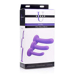 Tri-Play 3 Piece Multi-Size Silicone Dildo Set