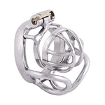 Male Chastity Device 304 Steel Stainless Comfortable Ergonomic Design Closed Ring Cock Cage Men Adult Sex Toys A540 (1.57 Inch / 40Mm)