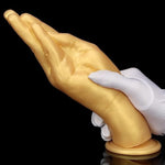 Gold Anal Plug Fisting Dildo Realistic Hand Dildo With Suction Cup Fist Sm Anal Plugs Forearm Dildo Anal Sex Toy For Vaginal Or Anal Fisting Masturbation Hands Free Fisting