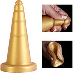 Super Soft Liquid Silicone Anal Plug Ice Cream Cones Exterior Design Adult Toy Vaginal Massage Prostate Stimulation Double Use Butt Plug For Man Woman Couple Masturbation Dildo Sex Toy (M)