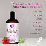Organics Water-Based Lube - Aloe Vera Leaf Infused with Organic Oils & Botanicals, Natural Lubricating Gel for Women/Men/Couples, Unscented, 4.2 Fl Oz