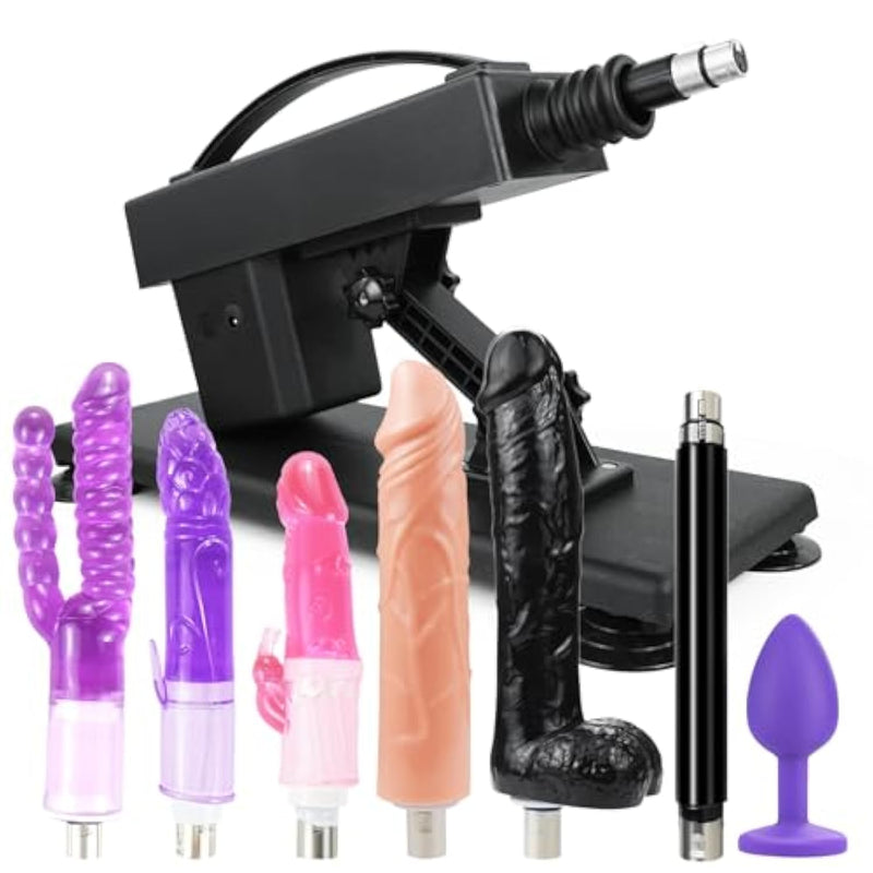 Sex Machine Thrusting Dildo Machine Deep Penetrating Sex Machines Thrust Machine Sex Automatic Thruster For Dildo With Floor Suction Cup And Xlr Large Attachment Telescopic Sexual 4.5Cm