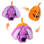 Reversible Pumpkin Bunny Plush Pillow, 2-In-1 Transforming Plush Toy With Zipper, Soft And Cute Rabbit Plush Toy Gift, Christmas Birthday Gift Decorations For Boys Girls Kids