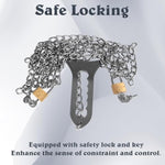 Women'S Metal Stainless Steel Invisible Chastity Belt Chastity Pants Lock Chastity For Women