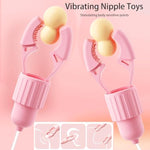 Nipple Clamps Adult Sex Toys, Nipple Vibrator Women Sex Toys With 12 Vibration & Tongue Licking Modes, Vibrating Nipple Toy Clitoral Stimulator, Rechargeable Bdsm Adult Toys For Women Female Couples