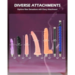Automatic Sex Machine, Thrusting Dildo Machine With 7 Attachments & Remote Control For Women Men Couples, Adult Sex Toys Machine For Vaginal Anal Massage Masturbation