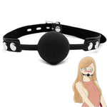 Silicone Constrained Mouth Plug Ball - Bondage Gags & Muzzles Open Mouth Ball Gag Sex Bondage Dildo Gag Bondage Gear & Accessories Bdsm Inflatable Dildo Penis Face Sex Gag G-Spot