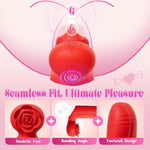 Womens Sex Toys Finger Vibrators - Quiet Couples Sex Toy With Dual Channels & 9 Vibrations, Nipple Massager Rose Sex Toy Clit G Spot Anal Mini Vibrator, Adult Sex Toys & Games For Women, Adult Toys