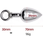 Stainless Steel Anal Plug Anal Beads For Beginners Butt Plug Trainer Set Anal Massager Sex Toy For Men Women Personal Massager(M)