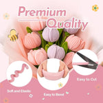 400-Piece Flower Making Craft Kit with Pipe Cleaners for Kids and Adults