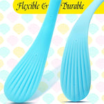 Spanking Paddle For Sex Play Rubber Shell Shaped Slapper Flexible & Firm Flirt Toy For Sm Bondage Game Adult Couple For Men Women 14.17 Inch Blue