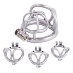 Male Chastity Device Small 304 Steel Stainless Comfortable Ergonomic Design Closed Ring Cock Cage Men B050 (1.97 Inch / 50Mm)