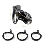 Cock Cage Large Chastity Cage Male Black Penis Cage Sex Toy Chastity Devices Lock Design Bdsm Toys For Couples Sex (Black)