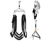 Sex Swing, 360° Ceilings Spinning Sex Swing Bdsm Sex Bondage Restraints Kit,Sex Furniture For Couples Bedroom Adult Toys Ceiling Swing With Steel Triangle And Spring Support 800 Lbs (Large)
