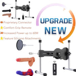 Sex Machine, Premium Upgraded Ukulele Thrusting Love Machine Device, Auxfun Wireless Remote Controlled Sex Toy With Multiple Silicone Attachment Dildos